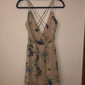 Final Touch open back tropical dress